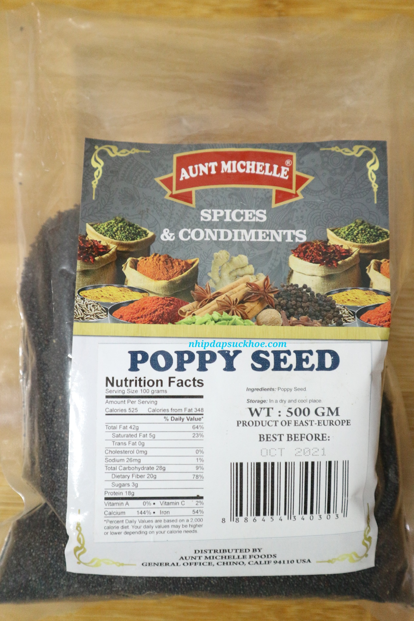 hạt poppy seed aunt michelle