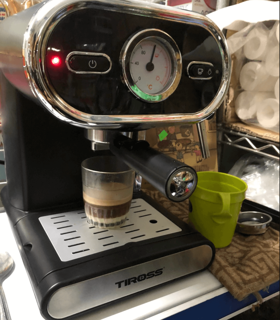 review máy pha cà phê Tiross TS6211