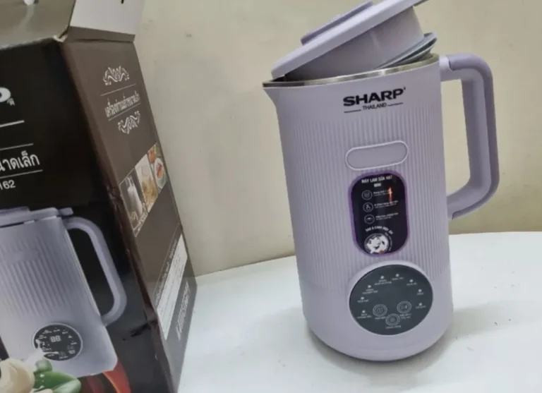 review Máy làm sữa hạt mini Sharp