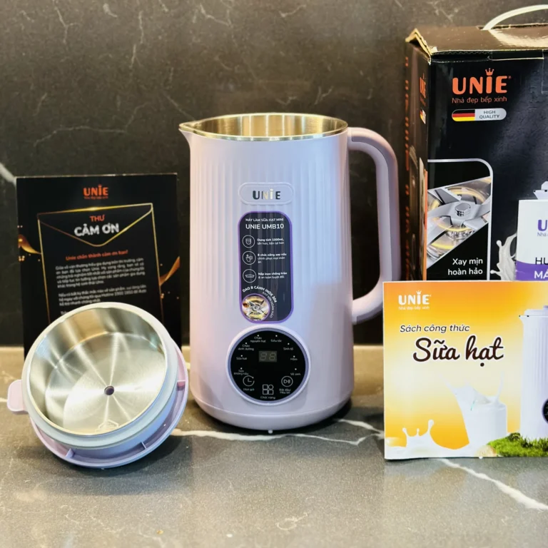 review máy làm sữa hạt unie umb10