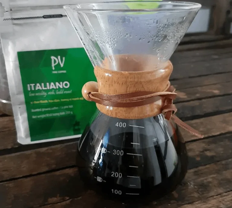 cách pha cà phê bình chemex