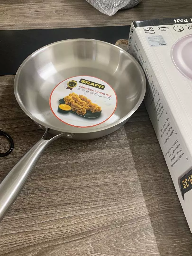 Chảo inox nguyên khối Srapp SH33 Chảo inox nguyên khối Srapp SH33